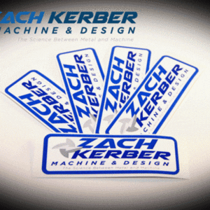 Zach Kerber Machine & Design Decals