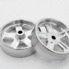5" Billet Wheelie Bar Wheels (Slotted)